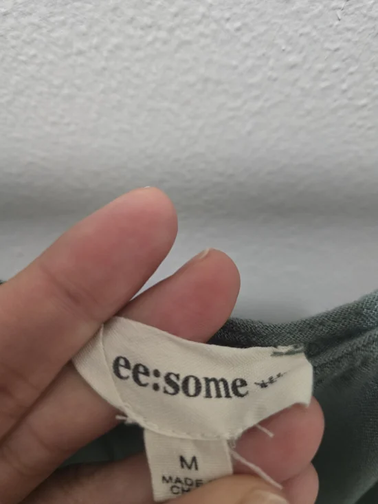 ee:some Sage Green Tiered Mini Dress - Picture 4 of 10